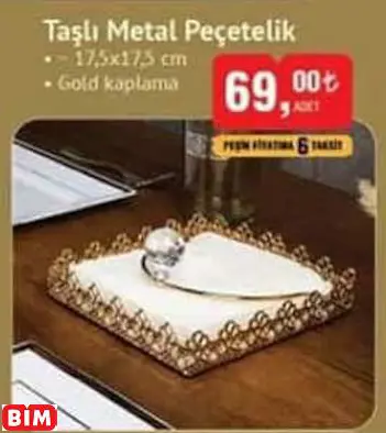BENANTE TAŞLI METAL PEÇETELİK BENANTE TAŞLI METAL PEÇETELİK